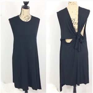 MM6 Maison Martin Margiela Black Tie Up Dress